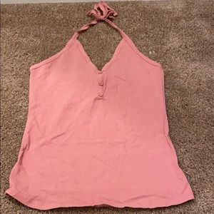 Pink halter top